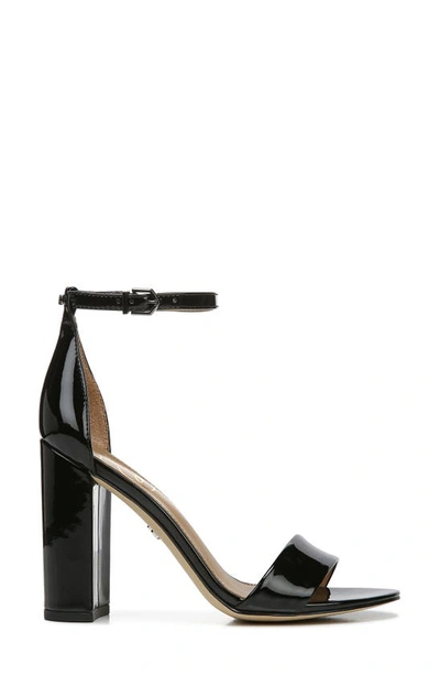 Shop Sam Edelman Yaro Ankle Strap Sandal In Black/ Black