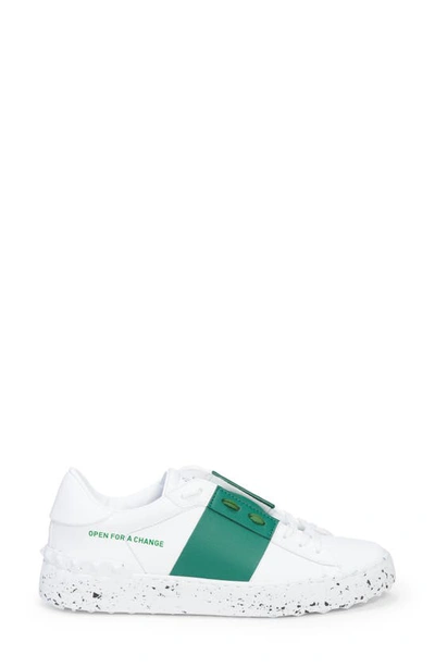 Shop Valentino Open For A Change Sneaker In Bianco/ Fir