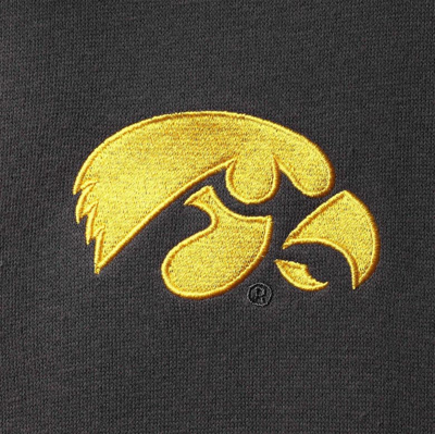 Colosseum Men's Charcoal Iowa Hawkeyes Tortugas Logo Quarter-zip Jacket In Charcoal