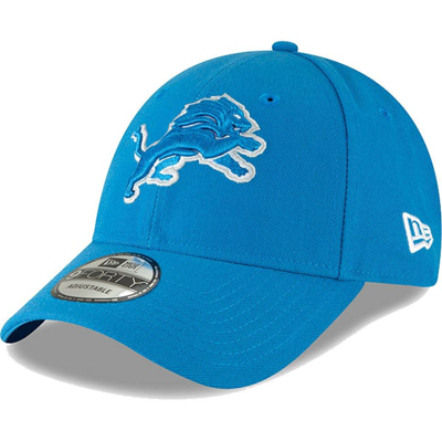Shop New Era Blue Detroit Lions 9forty The League Adjustable Hat