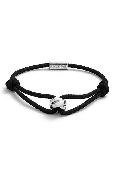 Shop Degs & Sal Trinity Rope Bracelet In Blak