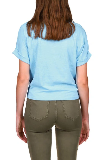 Shop Sanctuary All Day Tie Waist T-shirt In Angel Blue