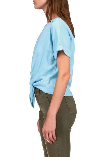 Shop Sanctuary All Day Tie Waist T-shirt In Angel Blue