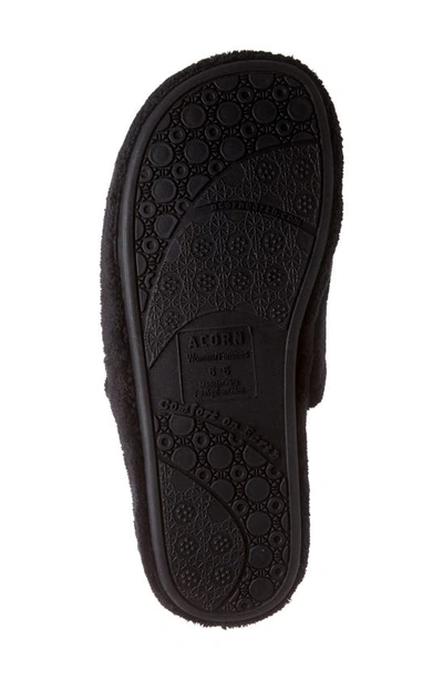 Shop Acorn Spa Slide Slipper In Black