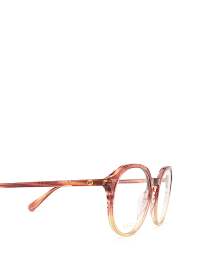 Shop Gucci Eyewear Eyeglasses In Red Gradient