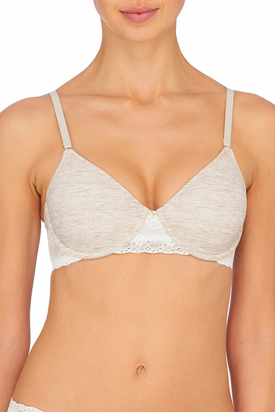 Shop Natori Bliss Perfection Unlined Underwire Bra (32dd) In Heather Marble Print