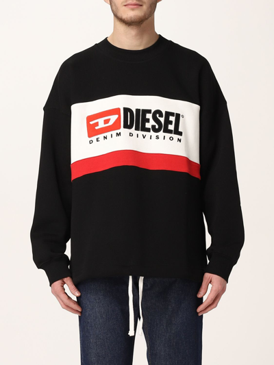 Shop Diesel Sweatshirt With Logo In Black