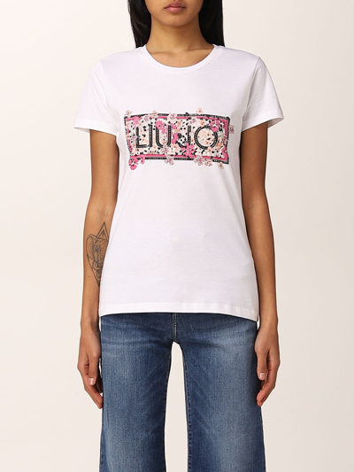 Liu •jo T-shirt In Cotton With Print In White 2 | ModeSens