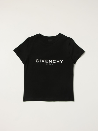 Shop Givenchy Cotton T-shirt With Logo In Black