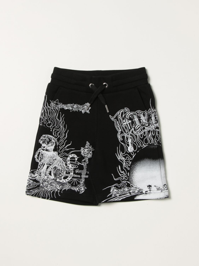 Shop Givenchy Printed Jogging Shorts In Black