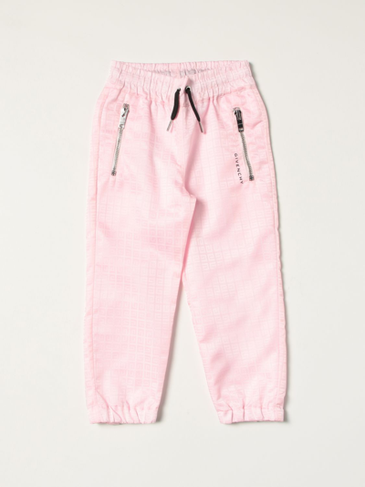Shop Givenchy Trousers Kids  In Pink
