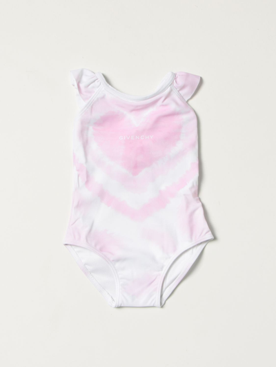 Shop Givenchy Tie-dye One-piece Swimsuit In Pink