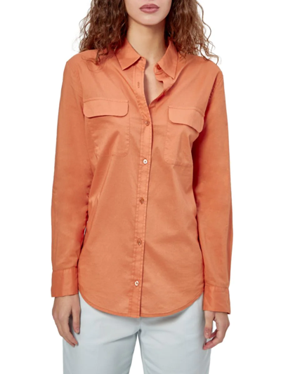 Shop Equipment Women's Signature Button-up Cotton Shirt In Sunburn