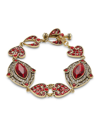 Shop Heidi Daus Women's Hearts Of Marquise Crystal Rhinestone Bracelet In Metal