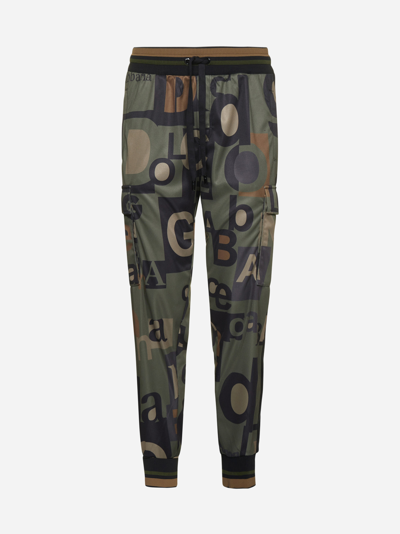 Shop Dolce & Gabbana Logo Print Jogging Pants