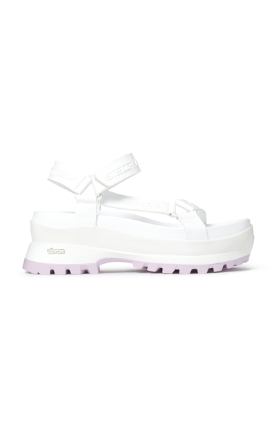 Shop Stella Mccartney Women's Trace Vegan Leather Sandals In White