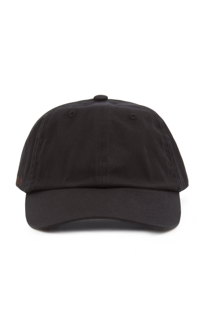 Shop Acne Studios Women's Cotton Baseball Cap In Black