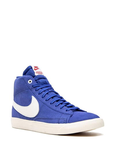 Shop Nike X Stranger Things Blazer "og Pack" Sneakers In Blue