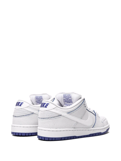 Shop Nike Sb Dunk Low Premium "game Royal" Sneakers In White