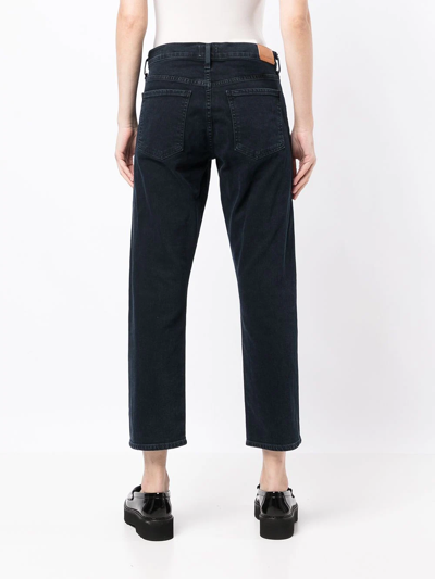 Shop Citizens Of Humanity Emerson Cropped Jeans In Blue