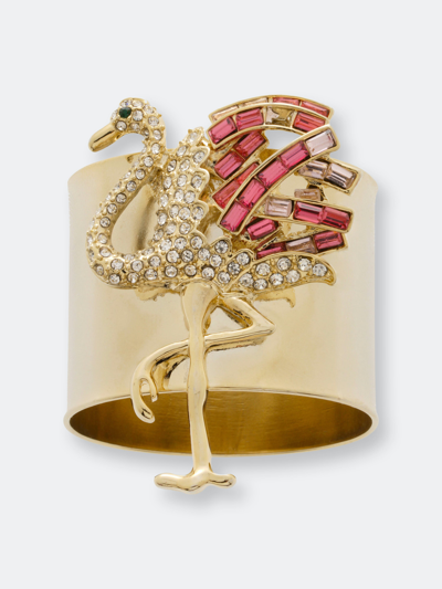 Shop Joanna Buchanan Flamingo Napkin Rings In Gold