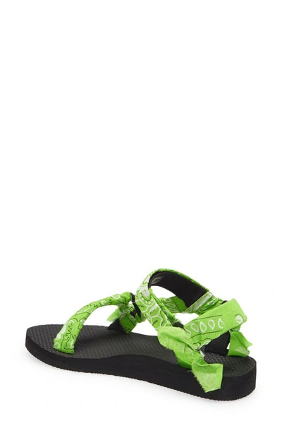 Shop Arizona Love Trekky Bandana Sandal In Fluo Green