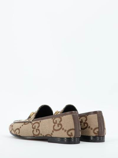 Shop Gucci Jordaan Loafers In Beige