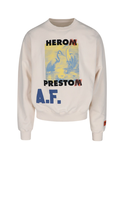 Shop Heron Preston Sweater In Cream