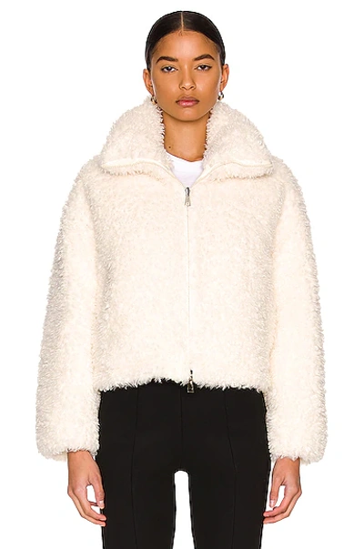 Moncler Women's Blonville Reversible Short Down Jacket In Ivory | ModeSens