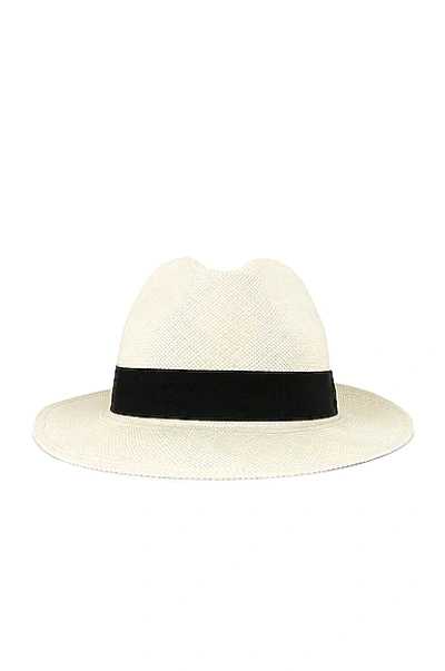 Shop Saint Laurent Chapeau De Paille Hat In Off White