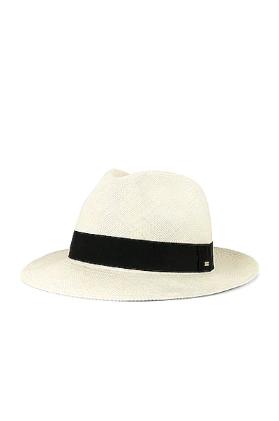 Shop Saint Laurent Chapeau De Paille Hat In Off White