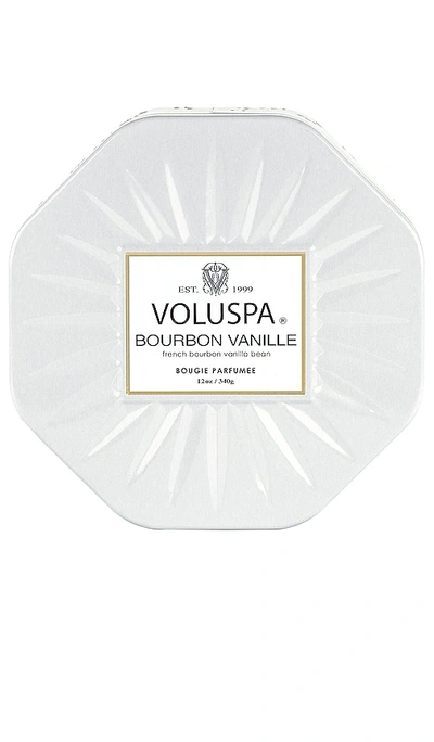 Shop Voluspa Bourbon Vanille Octagon Tin Candle In Warm & Spiced