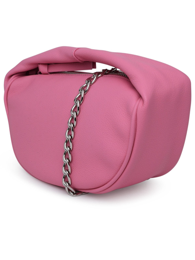 Shop By Far Pink Leather Baby Cush Bag