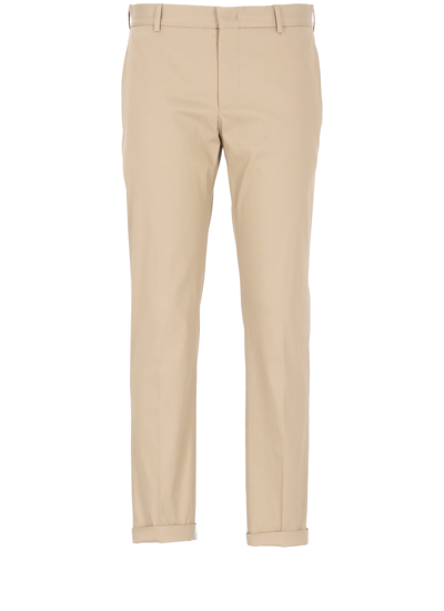 Shop Pt Torino Trousers Beige In Brown