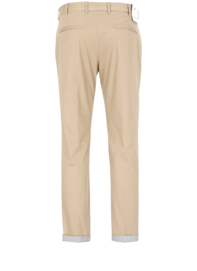 Shop Pt Torino Trousers Beige In Brown