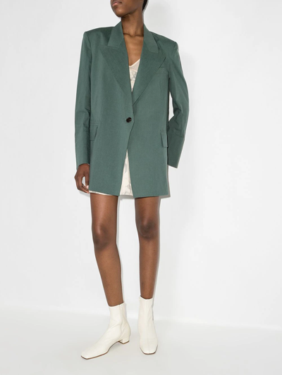 Shop Low Classic Single-breasted Blazer In Green