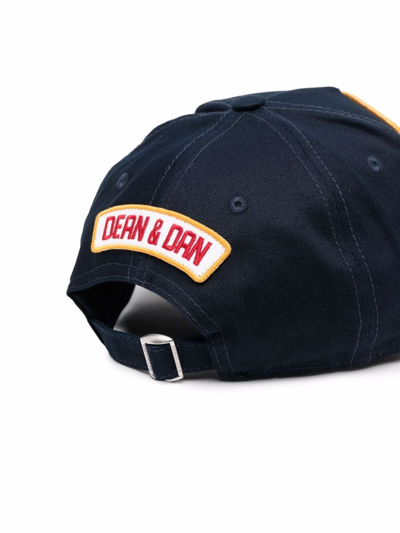 Dsquared2 1964 Logo-patch Cap In Blue