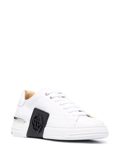 Philipp Plein Sneaker Lo-top Phantom Kick $ Rubberized In White Leather |  ModeSens