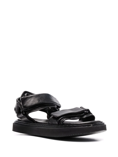 Shop Officine Creative Touch-strap Open-toe Sandals In Black