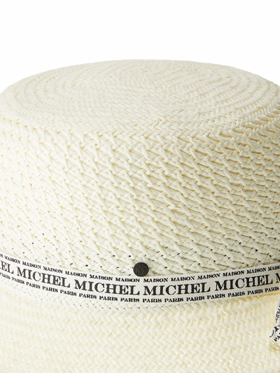 Maison Michel Axel Bucket Hat In White