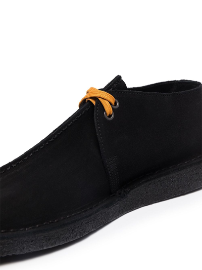 Shop Clarks Originals Desert Suede Lace-up Boots In Black