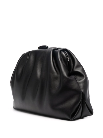 Shop Michael Michael Kors Logo-plaque Clutch Bag In Black