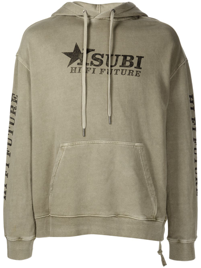 Shop Ksubi Hi Fi Biggie Hoodie In Neutrals