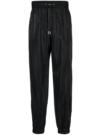 Shop Saint Laurent Side-stripe Track Pants In Black