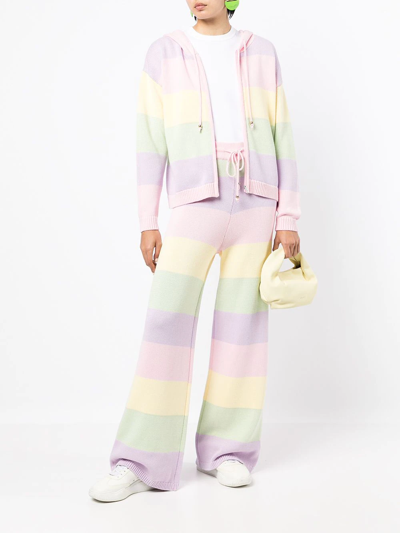Shop Olivia Rubin Isobel Striped Track Pants In Pink