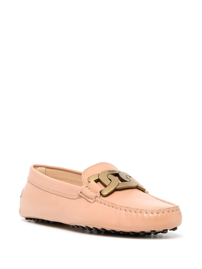 Tod's Kate Gommino Driving Shoes In Neutrals
