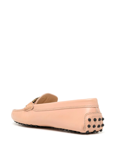 Tod's Kate Gommino Driving Shoes In Neutrals
