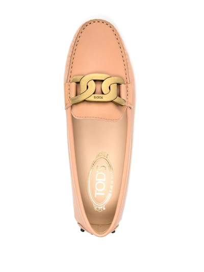 Tod's Kate Gommino Driving Shoes In Neutrals