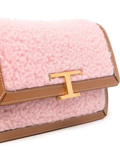 Shop Tod's T Timeless Shoulder Bag In Pink