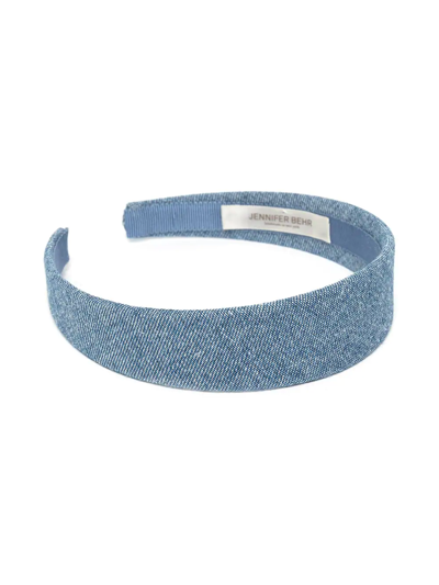 Jennifer Behr Micah Denim Headband In Blue
